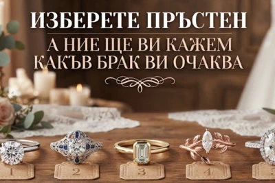 Тест: Изберете пръстен, а ние ще ви кажем какъв брак ви очаква