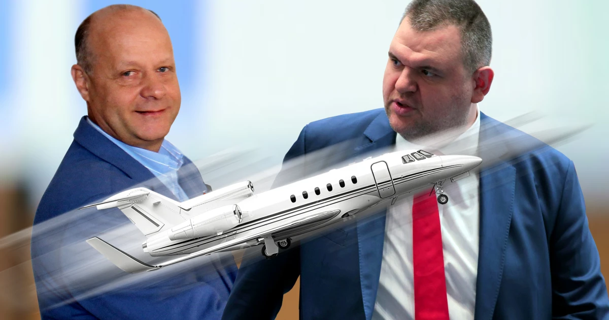 The Flight of Mihail Tikov, "Sofiamed", with Delyan Peevski's Airplane