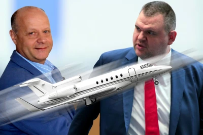 The Flight of Mihail Tikov, "Sofiamed", with Delyan Peevski's Airplane