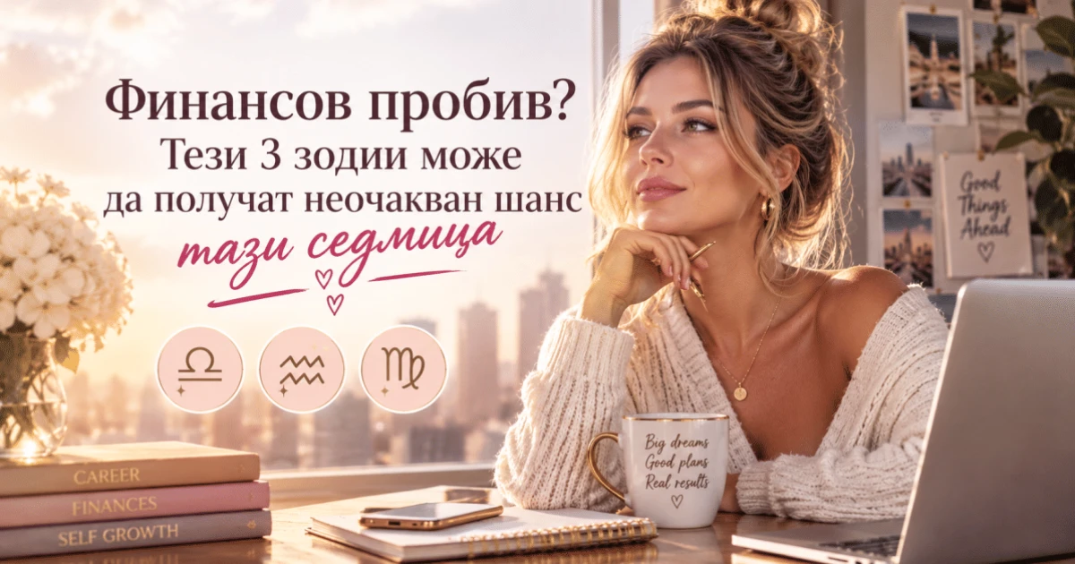 Финансов УСПЕХ: Тези 3 зодии ще се радват на ОГРОМЕН финансов успех тази седмица