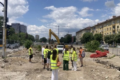 Столична община и УАСГ проведоха обучение на студенти на терен на бул. ”Кн. Мария Луиза”
