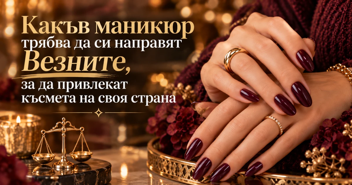 Какъв маникюр трябва да си направят Везните, за да привлeкат късмета на своя страна