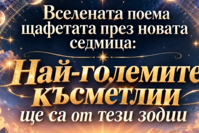 Вселената поема щафетата през новата седмица: Най-големите късметлии ще са от тези зодии