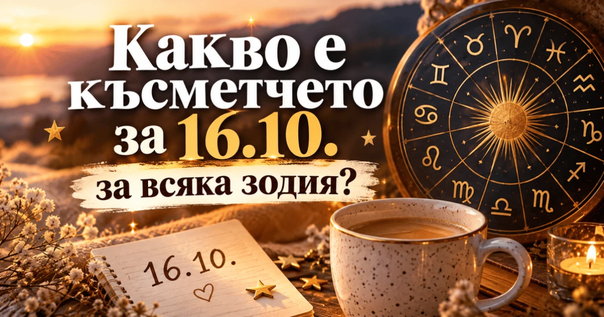 Късметче за 16.10.: какво ви носи денят според зодията