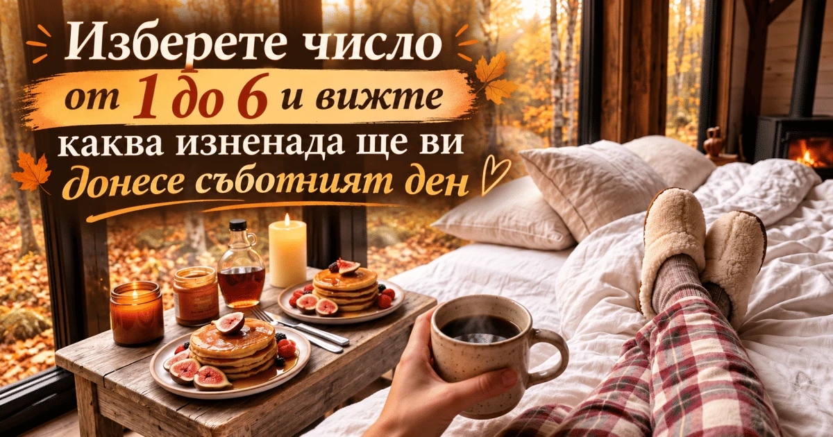 Изберете число от 1 до 6 и вижте каква изненада ще ви донесе съботният ден