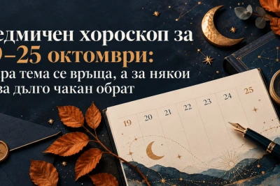 Седмичен хороскоп за 19–25.10.: стара тема се връща, а за някои идва дълго чакан обрат