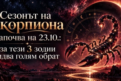 Сезонът на Скорпиона започва на 23.10.: за тези 3 зодии идва голям обрат