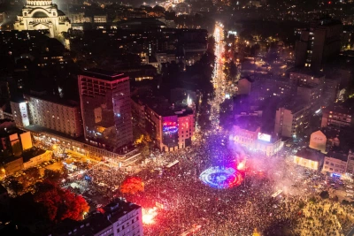 Фотогалерия: От протеста до победата - Белград празнува края на управлението на Вучич